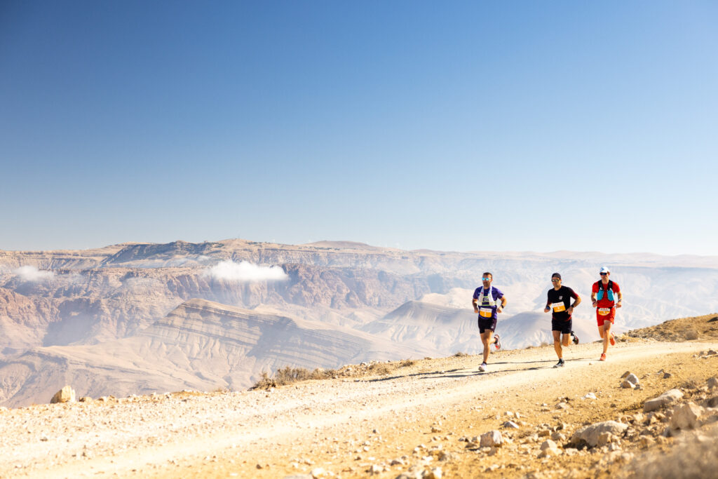 Etape de Shobak avec vue sur les montagnes et le désert de Wadi Araba